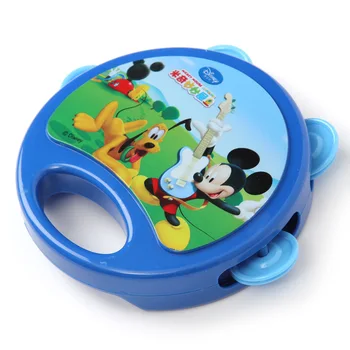 Originalus Disney Užšaldyti tamburinas muzikos žaislas tambūrinas vienpusis barška barškutis kūdikiui muzikos instrumentas, kūdikių žaislai, muzika
