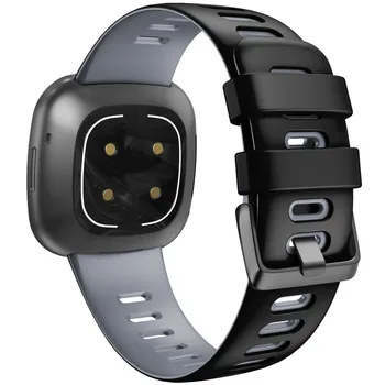 Už Fitbit Versa 3 /Prasme Silikono Watchband Kvėpuojantis Sporto Riešo Juostos Mados Dual Spalvų Juostos Dirželis Smart Watch Priedai