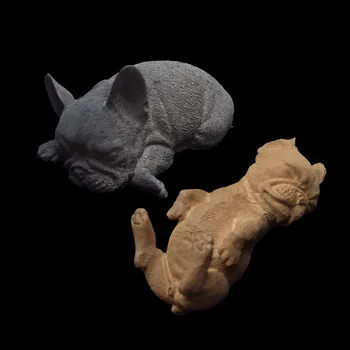3D Šuo Formos Silikoninis Minkštas Tortas Dekoravimo Pelėsių Buldogas Muilo Šokoladiniai Saldainiai, Molio, Juodžemio Gyvūnų Torto Kepimo Įrankiai