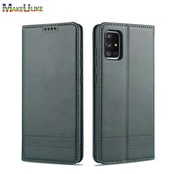 Magnetinio Flip Case For Samsung Galaxy A22 A82 5G Atveju PU Odos Piniginės 
