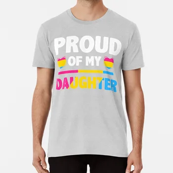 Didžiuojuosi savo Dukra - Didžiuojasi Mama ar Tėtis Pansexual marškinėliai pirkti kaip puiki dovana lgbtq pasididžiavimas informavimo marškinėliai vyrams