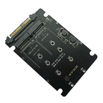 NVME Adapteris Stove M. 2 SSD U. 2 Adapteris 2in1 M. 2 NVMe + M. 2 SATA NGFF SSD su PCI-e U. 2 SFF-8639 Adapter PCIe M2 Konverteris Kortelės