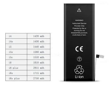 Bateriją Apple iPhone 6 6G Aukštos Realias galimybes 3.82 V 1810mAh Li-polymer Vidinė Ličio Baterija, Su Įrankiais