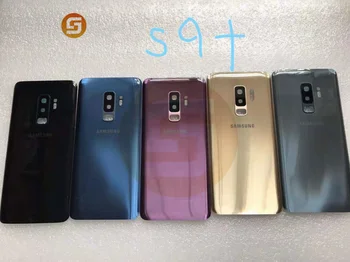 AAA SAMSUNG Galaxy S9 Plus S9+ G965 SM-G965F S9 G960 SM-960F Stiklo Atgal Baterija Būsto Remonto Dangtelis Galinis Atveju Pakeitimo