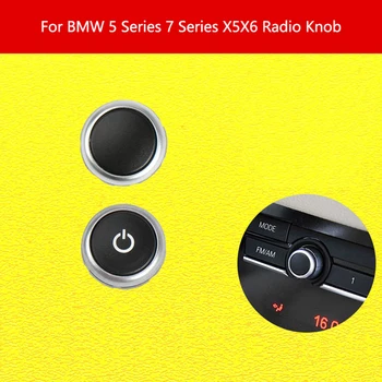 Automobilio Radijo Jungiklis Volume CD Mašina Jungiklio Mygtuką BMW 5 Serija 7 Serija X5 X6 F02 F07 F18 F15 F16 su Piktograma