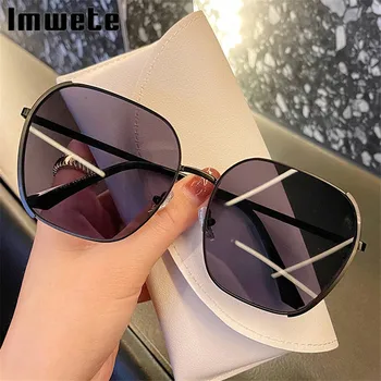 Imwete Vintage Akiniai nuo saulės Moterims Vyrai Metalo Turas Saulės Akiniai Prabangos Prekės ženklo Dizainas Ponios UV400 okuliarai 2021 akinius veidrodis