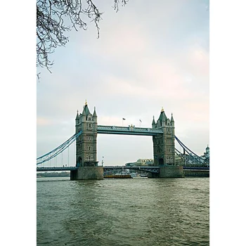 Kvadratiniu/apvalus Deimantas Tapybos London Tower bridge 5D 