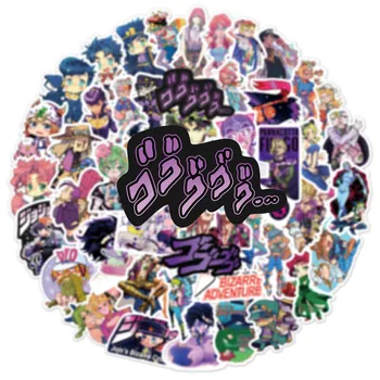 10/30/50CPS Anime JOJO ' s Bizarre Adventure Grafiti Lipdukas Bagažo Nešiojamas Vandeniui Gitara Apdailos Žaislų Didmeninė