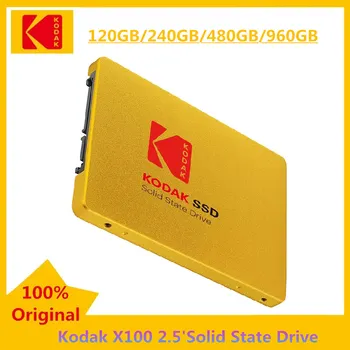 Originalaus Kodak X100 2.5' SSD 960GB 240GB 480GB Vidaus Kietasis Diskas 120GB Sata3 Kietojo Disko Metalo Kietajame Diske nešiojamieji kompiuteriai, KOMPIUTERIO,