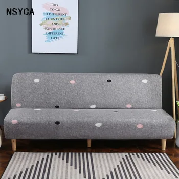 Kampas Sofa-Lova Padengti Nuimamas Geometrinis Modelis Elastinga Sofa Dangtelis Be Porankiu Skalbti Namų Lankstymo Sofa-Lova Padengti