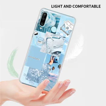 Estetinės Koliažas Telefoną Atveju Huawei P20 30 Lite 30 Pro P40 Lite E P Smart 2019 Z Sunku Galinį Dangtelį Shell Coque Bamperis Rubisafe