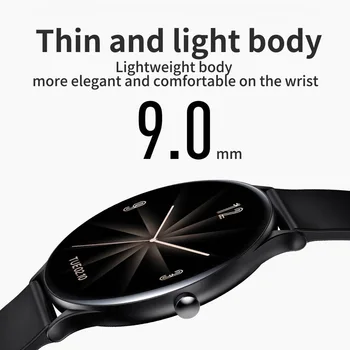 2020 Ultra Plonas Smart Watch Vyrai Moterys Visiškai Jutiklinį Ekraną, 