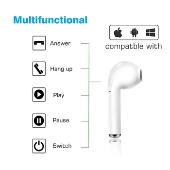I7s TWS Belaidės ausinės Bluetooth 5.0 Ausines sporto Ausinių Ausines Su Mic visiems išmanusis Telefonas Xiaomi 