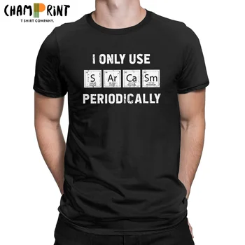 Vyriški Marškinėliai Sarkazmas pagrindiniai Elementai, aš Tik Naudoti Periodiškai Chemija Unikalus, Medvilnės Tees Periodinės Lentelės Marškinėliai Drabužių
