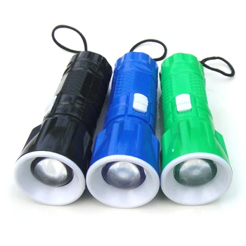 Plastikiniai Mini Ištraukiama Zoom Žibintas Mažas Žibintuvėlis LED Sukasi Tamsos Lauko Jojimo Žibintuvėlis Kempingas šviesos TXTB1