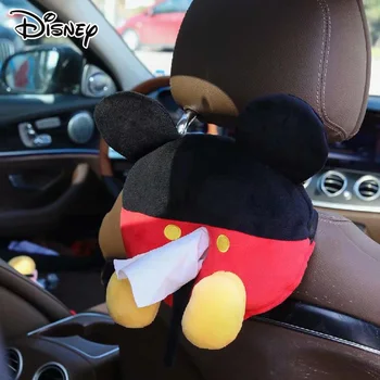 Disney Mickey Minnie Mouse Automobilių Audinių Langelį Pliušiniai Žaislai Animacinių Filmų Minkštas Is Popieriaus Nupiešti Lėlės Pagalvė Pagalvėlės Pečių Padengti Dovanos