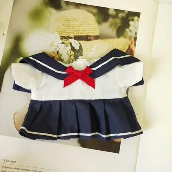 20cm Idol Star Doll Kawaii Mokyklos Drabužiai karinio jūrų Laivyno Uniforma Dress Kostiumai Keičiamų Drabužių Priedai(Ne Lėlės)