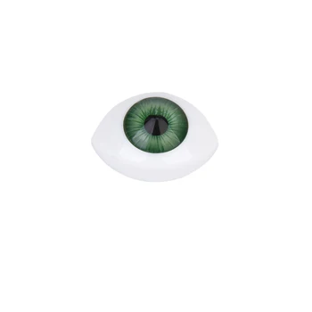8 12mm Iris Ovalo formos Plastiko Akių Obuolius Tuščiaviduriai Atgal Lėlės Dollfie 4 Spalvos