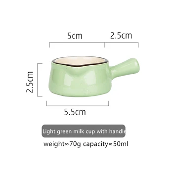 Japoniško stiliaus keramikos pieno ąsotis putų puodą animacinių filmų pieno ąsotis kavos latte puodelio pieno pagardinti patiekalą namų ūkių mažos patiekalas