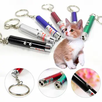 Nešiojamų LED Lazeris Žaislai Katėms Raudonas Lazeris Pen Lazerio Funny Cat Stick Fidget Žaislai Juokingas Interaktyvus Prekių Pet Žaislas Priedai