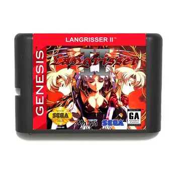 Langrisser II 16 bitų MD Žaidimo Kortelės Sega Mega Drive Genesis