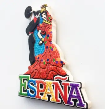 Ispanų flamenko Šaldytuvas Magnetas Suvenyrų Dekoras