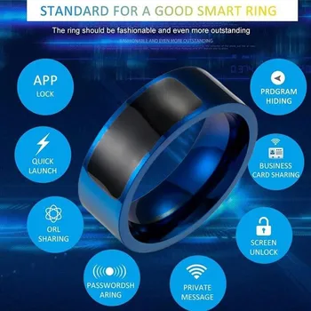 2 Spalvų NFC Žiedas Smart Žiedas Android Mokėti Protingas Žiedo NFC Protingas Žiedo Pirštas Smart Dėvėti Smart Mokėti Žiedas Nešiojami Prietaisai