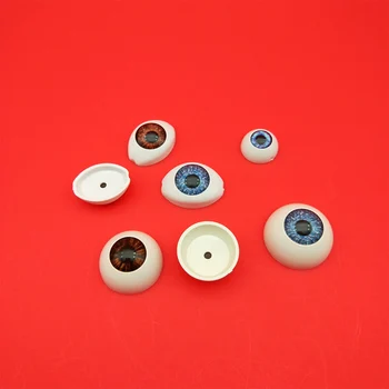 10vnt Ryškus Ovalo formos, Tuščiaviduriai Atgal Saugos Plastiko Akis, akies Obuolio Žaislų-Lėlės 
