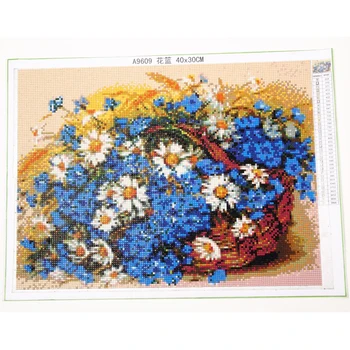 Gėlės, Kraštovaizdžio su tulpių Jūros kvadratiniu apvalus Deimantas Tapybos kryželiu rinkiniai mozaikos diamond siuvinėjimo dekoro,YG2427