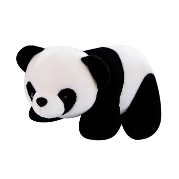 Mielas Panda Pliušiniai Žaislai Ryškus Juokinga Panda su Pliušas Žaislai, Minkšti Animacinių filmų Gyvūnų Juoda ir Balta Įdaryti Pakabukas Lėlės Vaikams Dovanos