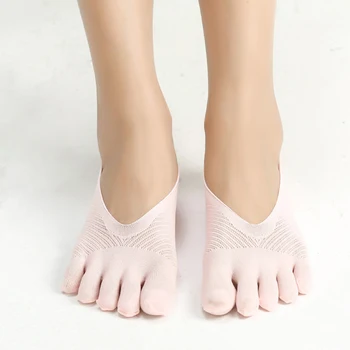 Ortopedijos Suspaudimo Puskojinės Moterų Kojų Kojinės Ultra Low Cut Įdėklas su Gelio Tab Kvėpuojantis/prakaitas sugeriančios/dezodorantas/nematomas