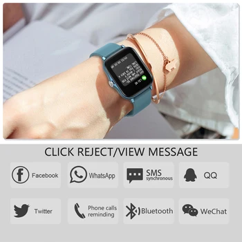 Smartwatch IP67 atsparus Vandeniui Apyrankė Visiškai Jutiklinis Ekranas Fitneso, Širdies ritmą, Kraujo Spaudimą Miego Stebėti Sekimo Apyrankę