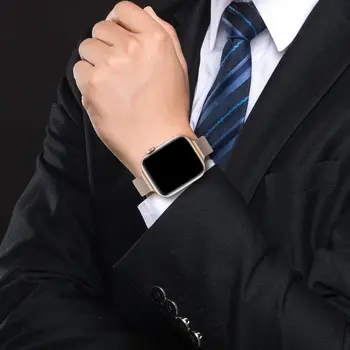 Plonas Dirželis Apple žiūrėti juosta 40mm 44mm 38mm 42mm Magnetine kilpa watchband 