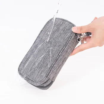 Nešiojamųjų Elektroninių Ausinių Saugojimo Maišelis Laidai, Kroviklis Skaitmeninis USB Įtaisą Vandeniui Organizatorius Mados Kelionės Užtrauktukas Supplie Krepšys