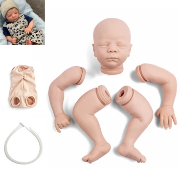 Atgimsta Lėlės Rinkinys 19.5 Colių Reborn Baby Vinilo Lėlės Rinkinys Dominykas Miega Unpainted Nesurinkti Lėlės Dalys 