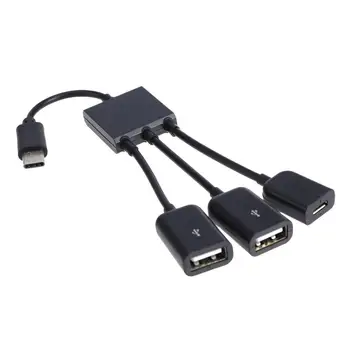 USB3.1 Tipas-C OTG Kabelis, Adapteris Micro USB Hub USB OTG Adapteris, skirtas Išmaniųjų Telefonų 
