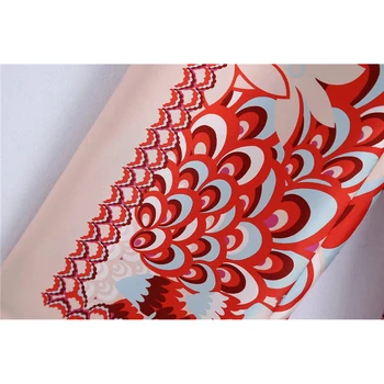 KRSB2021 Vasaros Moterų Geometrinis Raudona Išspausdinti Kelnės Prašmatnus, Lengvas Atsitiktinis Patogios Kelnės Bohemijos Kilnus Nacionalinės Stilius