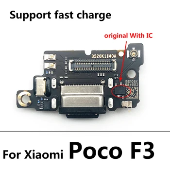 Originalus Įkroviklis Valdybos Flex Už Xiaomi Mi F2 Pro / Poco F3 / Mi 11 / Mi 10T / Mi 10 USB Jungtis Dock Įkrovimo Flex Kabelis