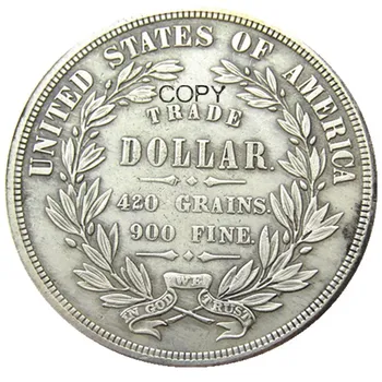 JAV 1873 Zawalcowany Coronet Prekybos Dolerio Modelius Sidabro Padengtą Kopijuoti Monetos