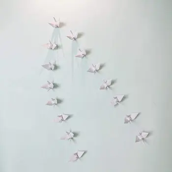 150Pcs Sulankstyti Balta Origami Popieriaus Kranas Rankų darbo 