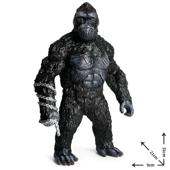 12inch/31cm Karalius KongFigure Beždžionės Gorila Veiksmų Skaičiai Milžinišką Orangutan Kolekcines, Dervų Modelis, Žaislai Vaikams