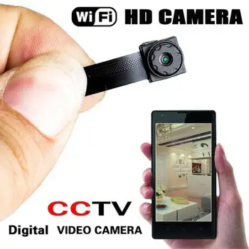 1080P Kamera, Nešiojamas Mini WiFi HD Kamera, Naktinio Matymo Nuotolinio Montioring Belaidžio Micro Video Web Cam Parama SD/TF Kortelė PC