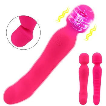 Magic Wand AV Vibratorius G Spot vibruojantis Dildo Klitorio Stimuliatorius Sekso Žaislų Parduotuvė Šildymo Dvigubas Vibratorius, Sekso Žaislai Moterims