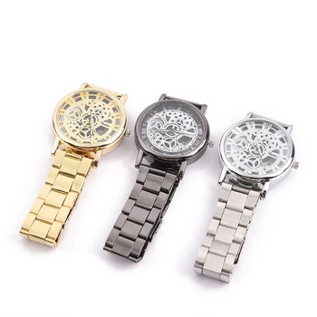 2019 Mens Laikrodžių, Prabangių drabužių Tuščiavidurių Metalo Mechaninės Kvarco Žiūrėti Reloj Mujer Moterų Verslo Laikrodį Dovanų