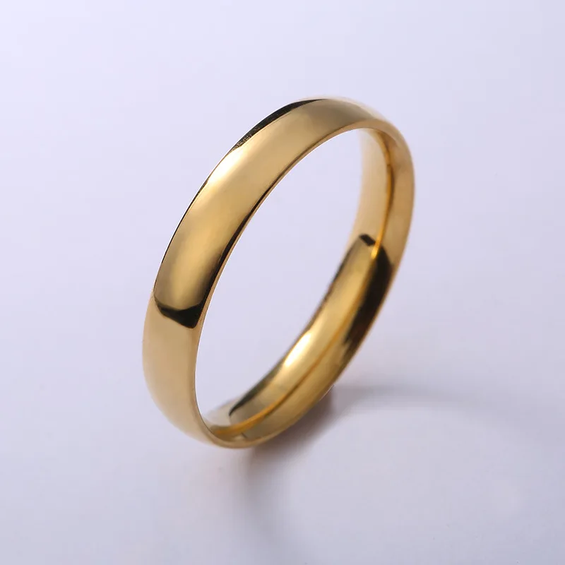 Vyrų ir moterų paprasta asmenybė titano plieno, žiedas, nerūdijančio plieno žiedas 0