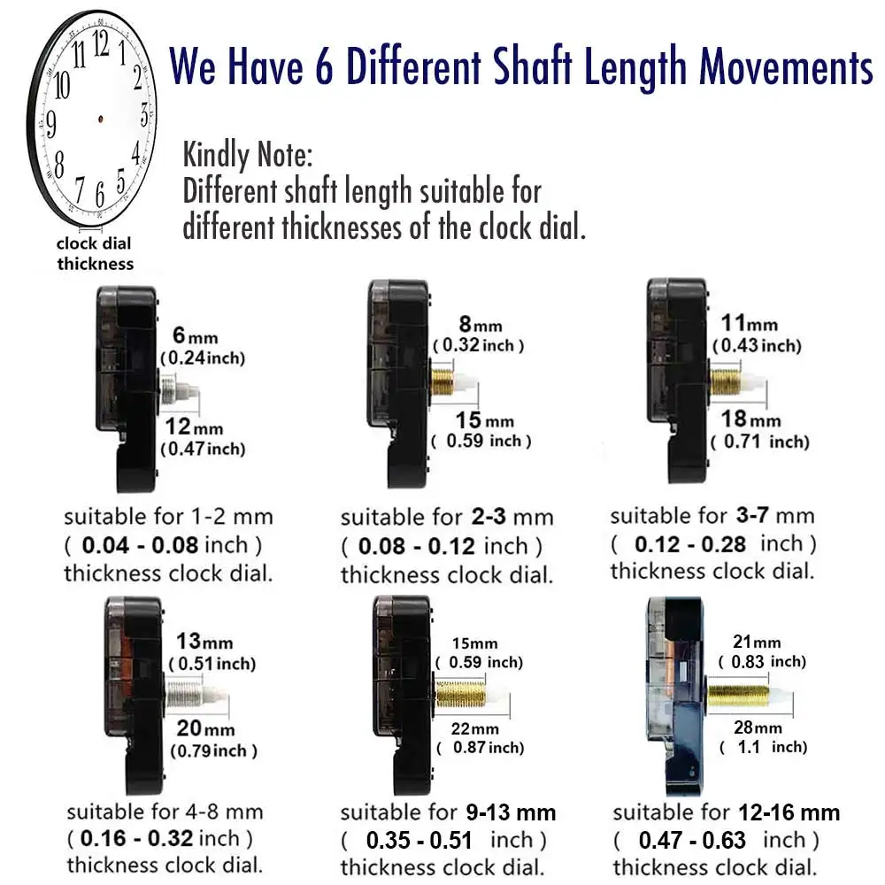 MCDFL PASIDARYK pats Laikrodžio Mechanizmas Ilgas Velenas Silent Stalo Laikrodžiai Judėjimo Pakeitimo Clockwork Valyti Kvarco Žiūrėti Mechanikas Dalys 0