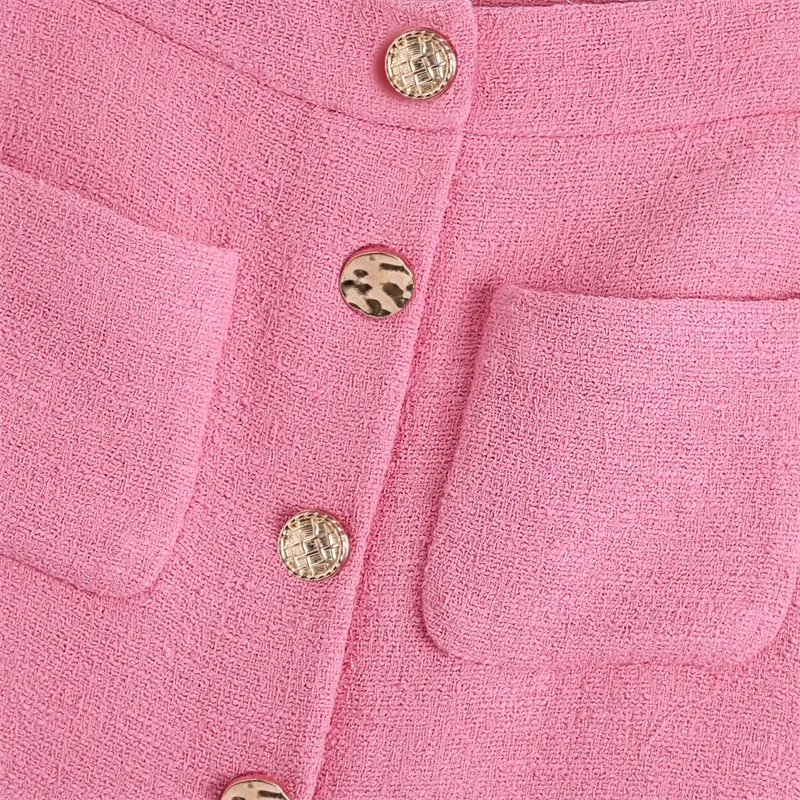 TRAF Moterų 2021 Mados Pavasario Kombinezonas nustatyti sijonas Kišenėje Tekstūra Mažas Kvapnių Trumpas Rankovės Kostiumas Kišenėje Tekstūra Sijonas Streetwear 0