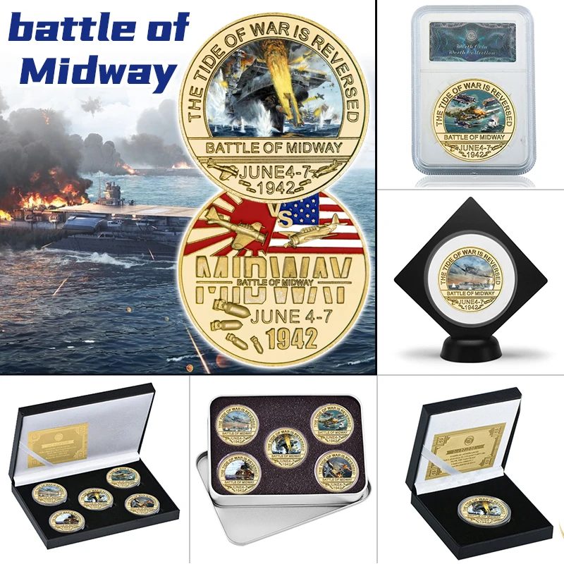 WR Battle of Midway Auksą, Padengtą Iššūkis Monetos, Nustatyti Savininko JAV Armijos Suvenyrų Karinės Progines monetas, Dovanos Veteranų 0