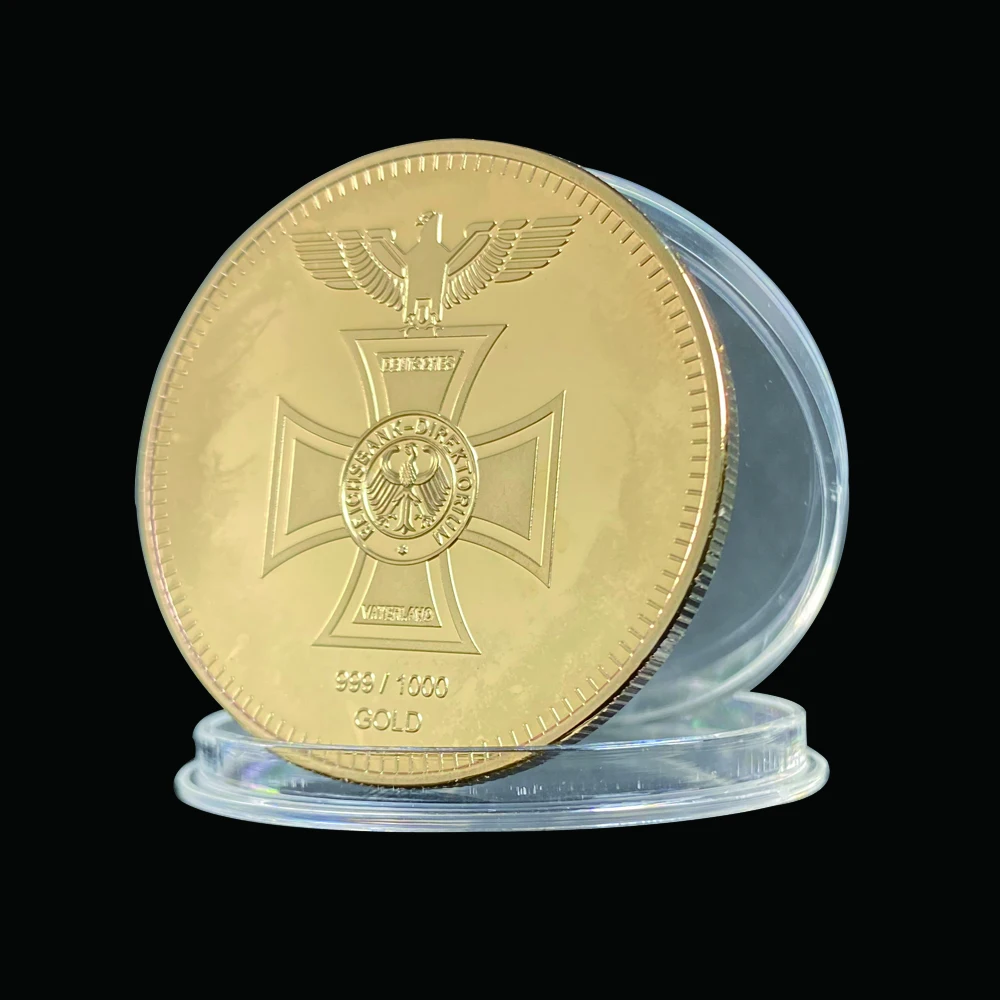 1872 Vokietijos Erelio Kryžiaus Reichsbank Aukso Direktorium Metalo Monetos Erelis 0