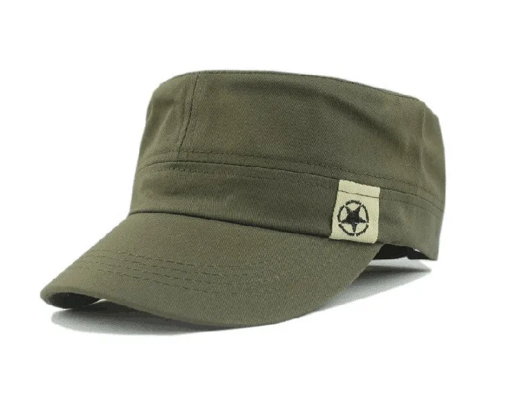 Žalia Plokščio Stogo Karinės Kepurės Vyrams, Moterims, Kariūnų Patrulių Bush Skrybėlę Apsauga nuo Saulės, Beisbolas Bžūp Srityje Laipiojimo Butas Skrybėlės кепка 0